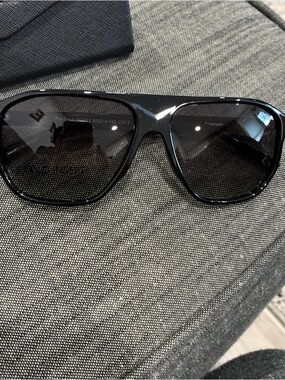 Black Polarized Aviator Sunglasses
